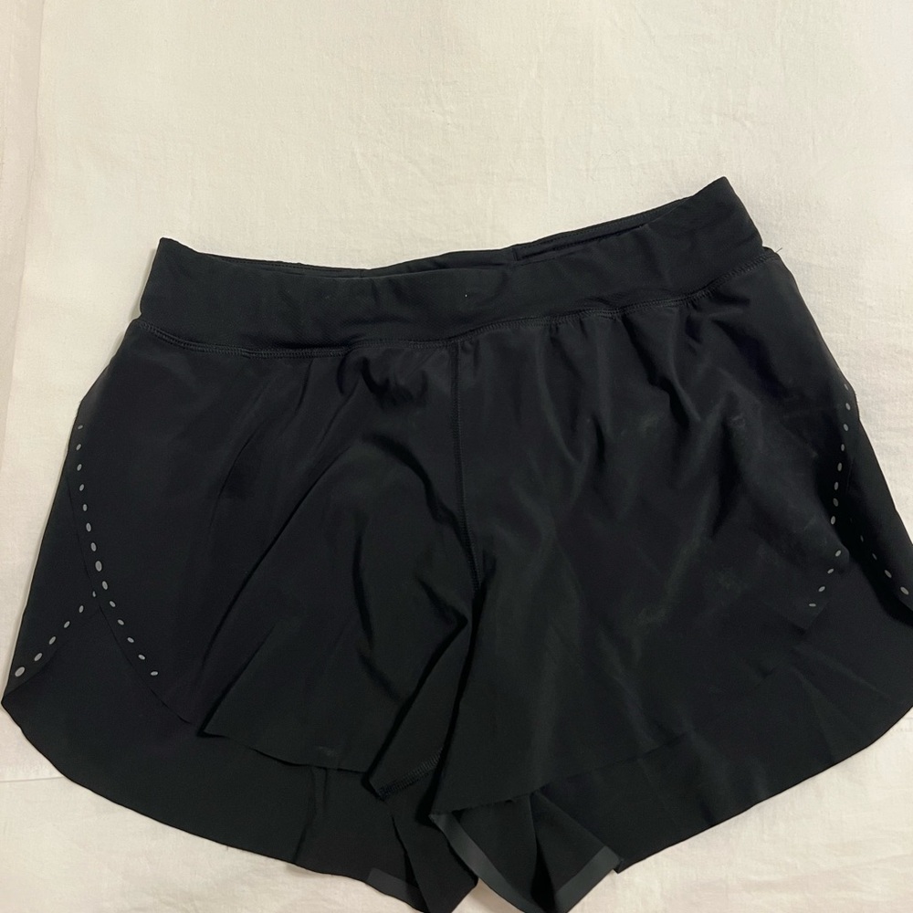 Black lululemon  fast and free shorts